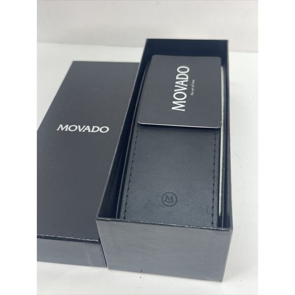 MOVADO Museum Quartz Black Dial Men\'s Watch Item #0690301 With Original Box main image 11